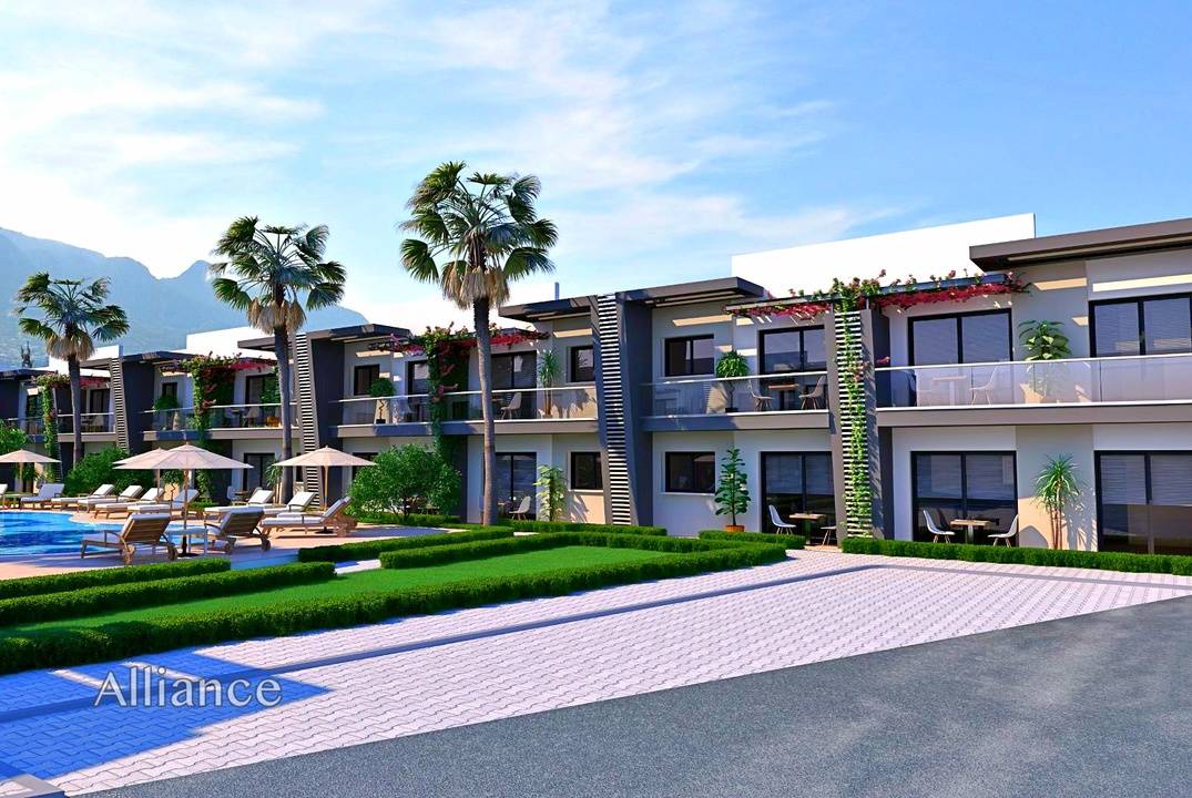  2 bedroom apartments in a small complex in Alsancak