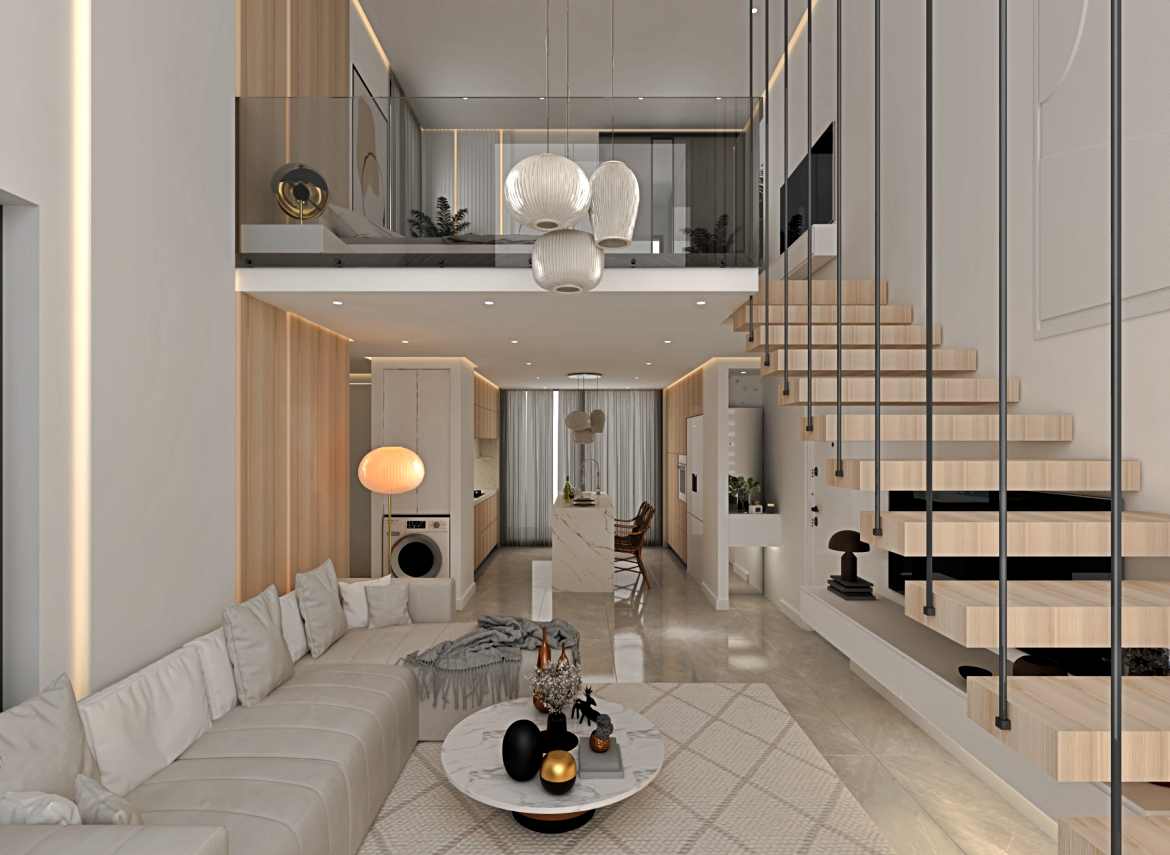 Stylish and modern apartments 1+1, 2+1 in a new complex in Yeni-Bogazici