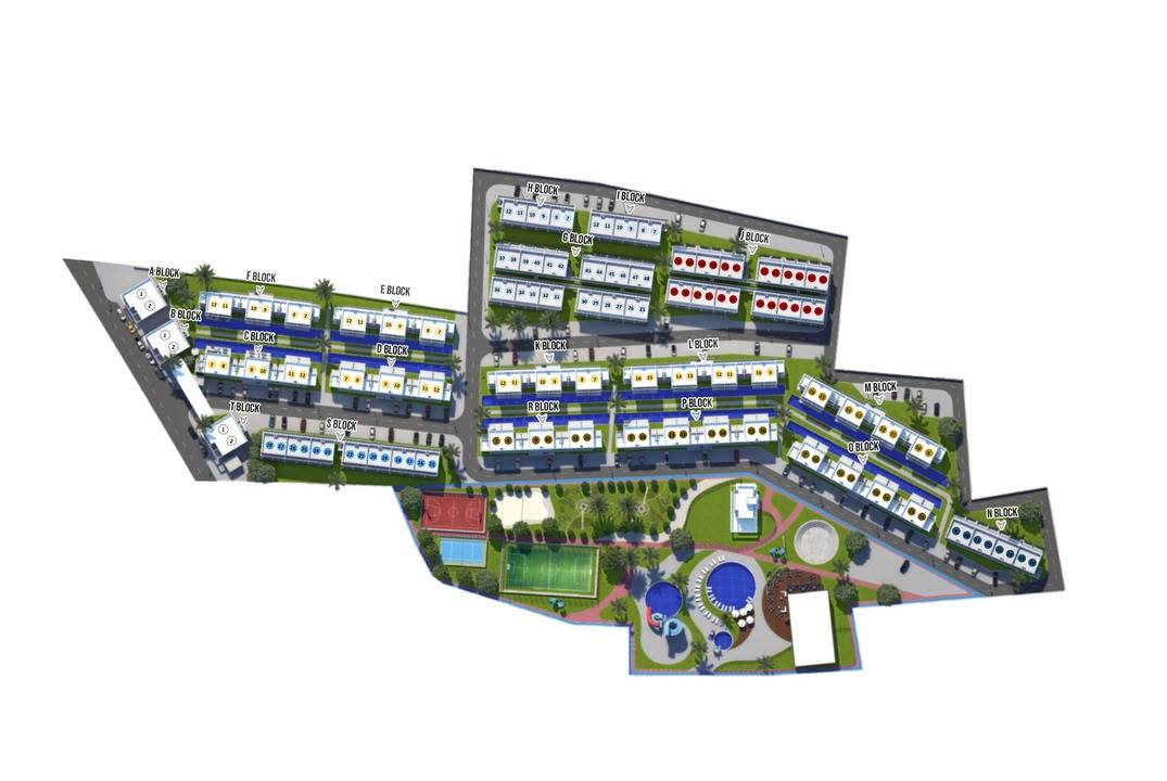 Apartments and duplexes in a new complex in Bogaz, Iskele